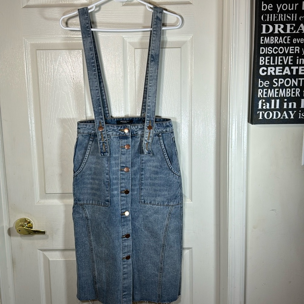 American Bazi Denim Skirt/ Jumper Size Small
